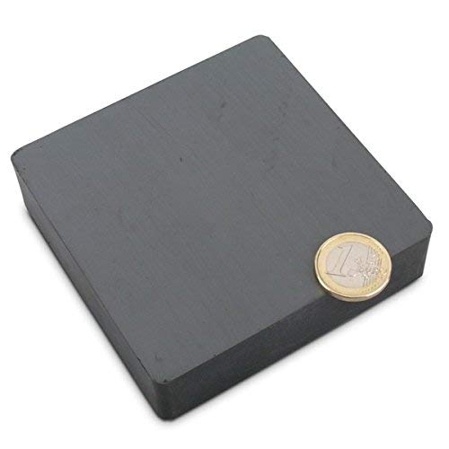 Pullox Magnet Big ferrite Magnet 50x 50x12.5mm malty uses Set of 2 pcs