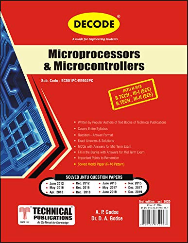 Decode-Microprocessors & Microcontrollers for JNTU-H 18 Course (III - I - ECE - EC501PC) – 2020 Edition