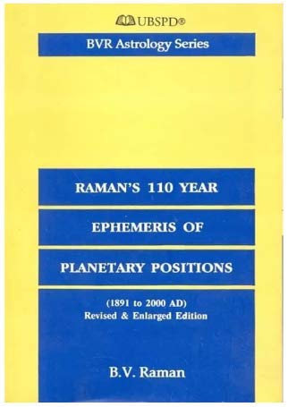 Raman's 110 Years Ephemeris of Planetary Positions (1891-2000 AD) (English) (Paperback)