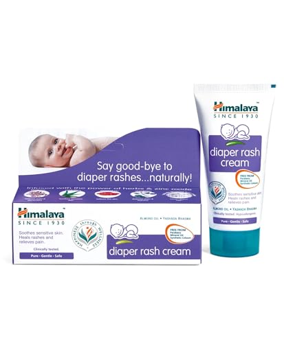 Himalaya Baby Diaper Rash Cream (100g) | Relieves Rashes, reduces Redness & Irritation | With Aloe Vera, Yashad Bhasma, Almond Oil