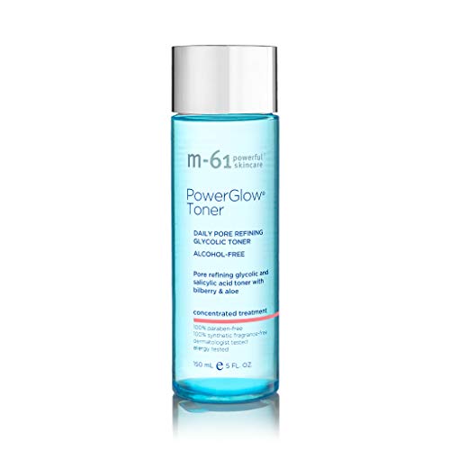 m-61 PowerGlow Toner | Alcohol-Free, Pore Refining Toner with Glycolic and Salicylic Acid. to Deeply Cleanse, Balance, and Clarify Skin. Soothes and Calms, 5.0 Fl Oz