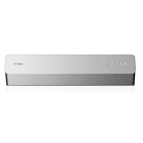 FOTILE Pixie Air UQS3001 30” Stainless Steel Under Cabinet Range Hood, 800 EQUIV. CFM Kitchen Over Stove Exhaust Vent with LED Lights Dual AC Motors and Mechanical Buttons