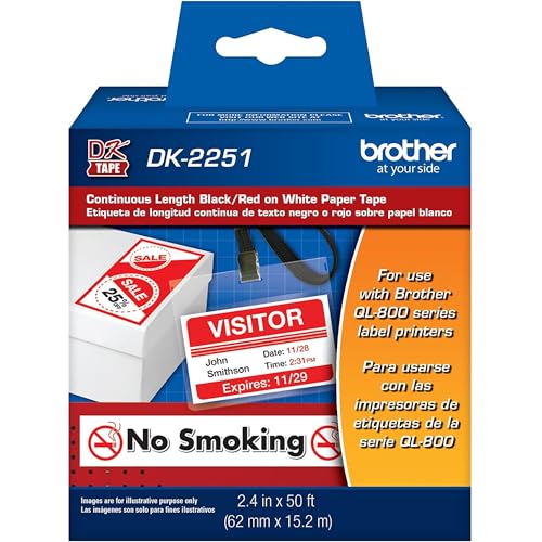 Brother Genuine DK-12083PK Die-Cut Large Address Labels, Long Lasting Reliability