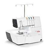 Bernette B64 Airlock Serger Sewing Machine with Air Threading Overlocker, LED Light, Free Arm, Micro Thread Control and Free Hand Stitching – Perfect for Quilting, Heavy Duty Beginner and professional