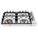 ZLINE 30 in. Dropin Cooktop with 4 Gas Brass Burners (RC-BR-30)
