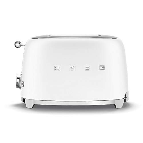Smeg Two Slice Toaster Matt White TSF01WHMEU
