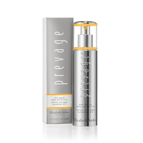 Elizabeth Arden PREVAGE Anti-Aging Face Serum 2.0 for Women, Brightening & Dark Spot Correcting Skincare, With Antioxidant Idebenone Technology, 1.7 Fl Oz
