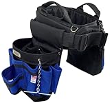 BOULDER BAG Ultimate Electrician's MAX Combo with Comfort Back Support Tool Belt, Quick Release Buckle, Heavy Duty Work Belt, Blue (Small 24-27 Inch Waist), Tool Belt Made in USA