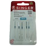 Singer Generic 5pcs Genuine Needles Chromium Type 2022 for Singer Overlock Serger Size 90/14