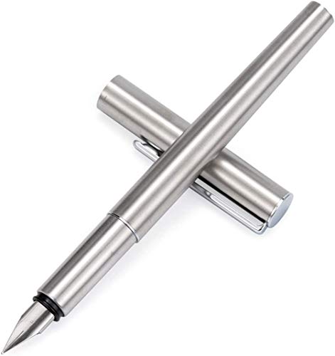 GOLD LEAF JINHAO 35 Fountain Pen (Steel Body, Fine Nib 0.5mm)