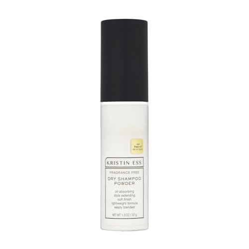 Kristin Ess Hair Dry Shampoo Non-Aerosol Powder for Oily Hair - Mattifying, Style Extending, Fragrance Free, Dry Shampoo for Men and Women, Easily Blended, Lightweight Formula, Vegan, 1.3 oz