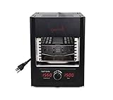 Gemelli Home™ Gourmet Steak Grille (1600 Watt), Steakhouse Quality, Infrared Ceramic Superheating Up to 1560 Degrees, Indoor Electric Infrared Grill and Sear Station, Stainless Steel Accessories