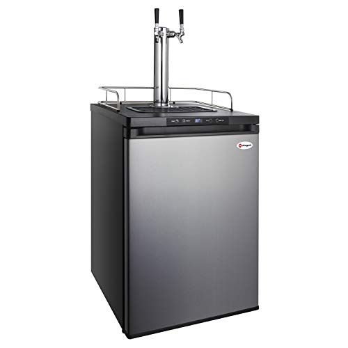 Kegco 3PHBK309S-2 Keg Dispenser, 2 Tap, Stainless Steel