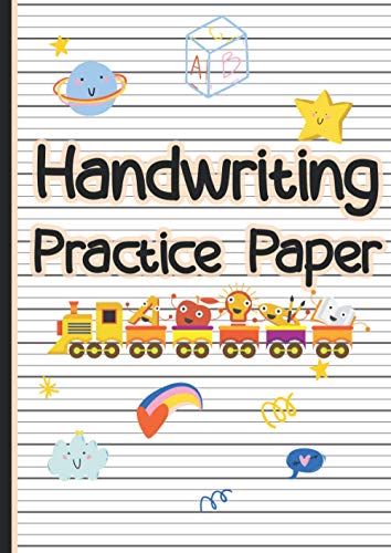 Handwriting Practice Paper: English Handwriting Exercise Book For Kids | Cursive Handwriting Books For Children (4 Lines) | A4 Pad, 100 Pages, 90gsm Paper Blank Handwriting Practice Books For Kids