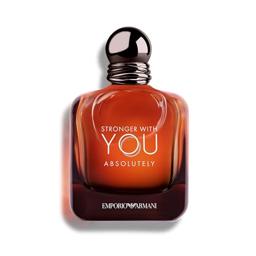 Armani Beauty - Stronger With You Absolutely - Parfum - Cologne for Men - Spicy Ambery Gourmand Men’s Fragrance – Rum Accord, Cedarwood, Lavendar & Vanilla Notes - 3.4 Fl Oz
