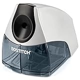 Bostitch Electric Pencil Sharpener, Heavy Duty HHC Cutter Tech, Stall-Free Motor, High Capacity Tray, for Office or Classroom, Silver