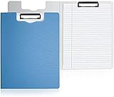 Heria File Cover Folder Clipboard, Profile Clip File Folder, 360 Degree Flip Writing Pad, PP File Clipboard for A4 and Letter Size Business, Office, School Papers (Multi Color)