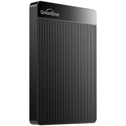 UnionSine 500GB 2.5" Ultra Slim Portable External Hard Disk Drive HDD-USB 3.0 for PC, Mac, Laptop, PS4, Xbox one,Xbox 360,HD-2510(Black)