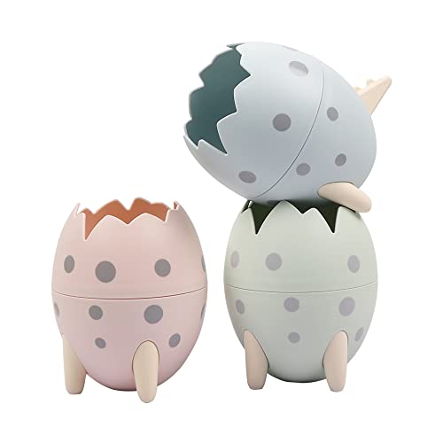 Phawta Pen Stand for Office & Study Table, Makeup Brush Holder, Stationary Storage Box, Dinosaur Egg 12H x 10D cm (1)