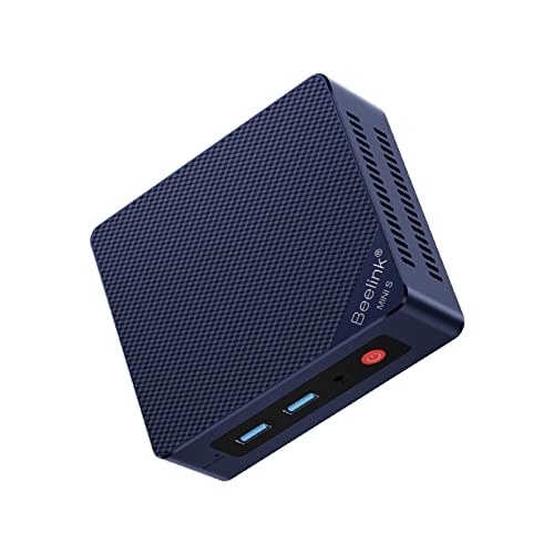 Beelink Mini PC, Mini S12 Intel 12th Gen 4-Core N95(up to 3.4GHz), Mini Computer 8GB DDR4 RAM 256GB SSD, Desktop PC Dual HDMI 4K UHD/Gigabit Ethernet/Dual WiFi5/BT4.2/HTPC/W11 Home