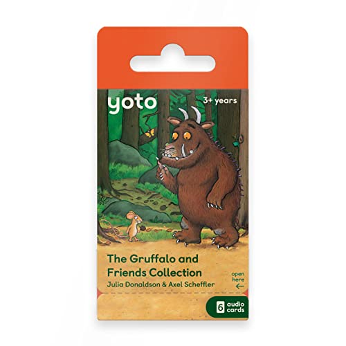 YOTO Gruffalo & Friends Collection by Julia Donaldson – 6 Kids Audio Cards for Use with Player & Mini All-in-1 Audio Device, Screen-Free Listening with Playtime Bedtime & Travel Stories, Ages 3+