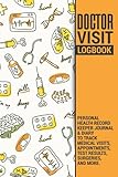 Doctor Visit Log Book | Personal Health Record Keeper Journal & Diary to Track Medical Visits, Appointments, Test Results, Surgeries, and More: Makes ... History Tracker Gift for Men and Women.