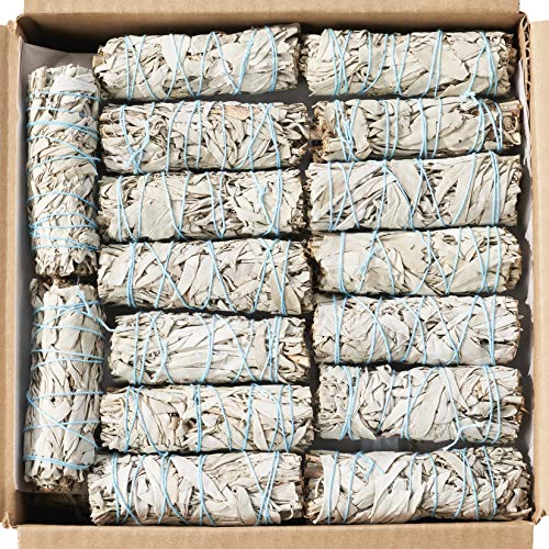 White Sage Smudge Sticks ~ Sustainably Grown Sage Bundles for Smudging, Smudge Kit, Ceremony, Spiritual Use, Home & Office Cleansing or Smoke Cleanse