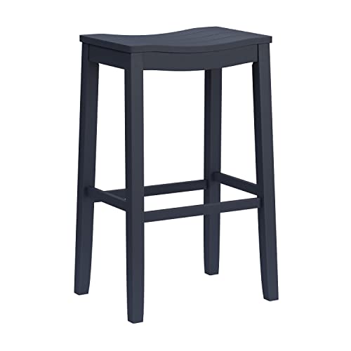 Hillsdale Fiddler Wood Backless Saddle-Style Seat Stool
