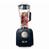 Dash Chef Series Deluxe Digital 64 oz Countertop Blender, with Stainless Steel Blades, Tritan Blending Jug, Tablet Stand & USB Charging Port, for Smoothies, Nut Butters, Purees, Soup and More - Black