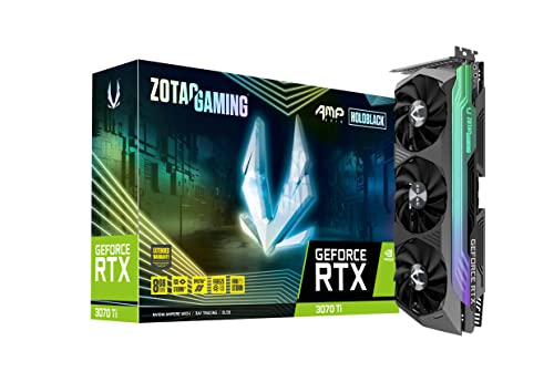 Book Cover ZOTAC Gaming GeForce RTX™ 3070 Ti AMP Holo 8GB GDDR6X 256-bit 19 Gbps PCIE 4.0 Gaming Graphics Card, HoloBlack, IceStorm 2.0 Advanced Cooling, Spectra 2.0 RGB Lighting, ZT-A30710F-10P