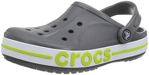 Crocs Bayaband Clog Slate Grey/Lime Punch Men's 9, Women's 11 Medium