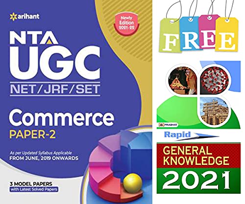 NTA UGC NET/JRF/SET Commerce Paper-2 by Arihant Publication With Free Rapid G.K Book