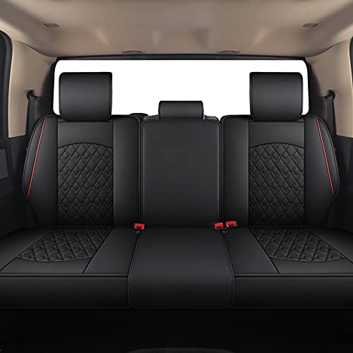 JOJOBAY Car Seat Covers for Dodge Ram,Fit 2009-2025 1500/2500/3500 HD Pick-up Truck,Crew,Regular,Quad,Mega Cab,Waterproof Synthetic Leather Seat Covers