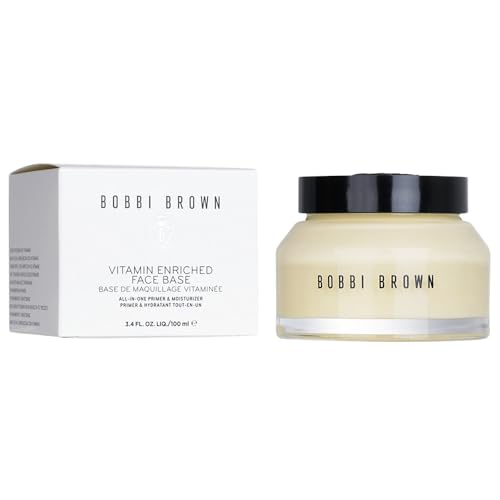 Bobbi Brown Vitamin Enriched Face Base | 2-in-1 Moisturizer & Hydrating Primer | Shea Butter, Hyaluronic Acid, & Vitamins, 3.4 Fl Oz