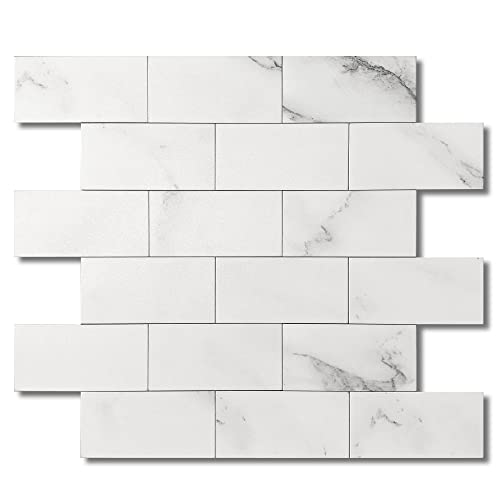 BeNice Peel and Stick Backsplash for Kitchen,Bathroom Wall Backsplash Tile Peel and Stick Shower Tiles Waterproof