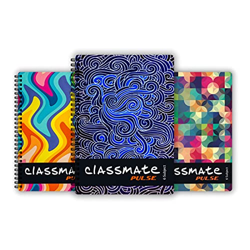 Classmate Pulse Notebook - 240 X 180, 300 Pages, Single Line, Wiro Binding, Pack Of 3