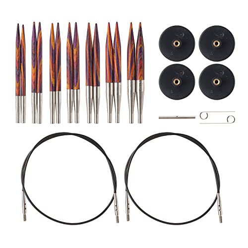Knit Picks Knitting Needles Set with Knitting Needles, Interchangeable Knitting Needles, Short Needles Set