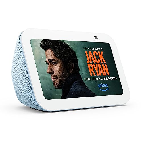 Amazon Echo Show 5 (newest model), Smart display with Alexa+ Early Access, 2x the bass and clearer sound, Cloud Blue