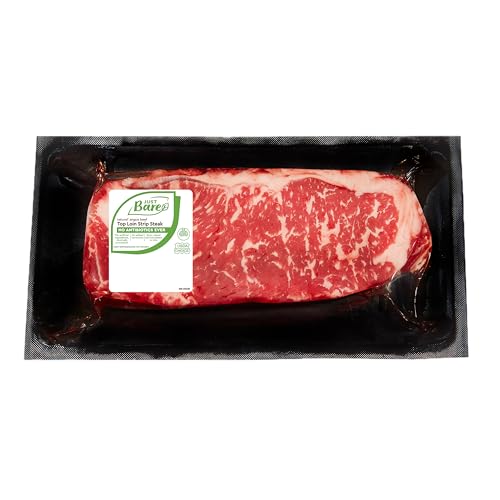 Just Bare, Angus Beef Top Loin Strip Steak, USDA Choice, No Antibiotics Ever