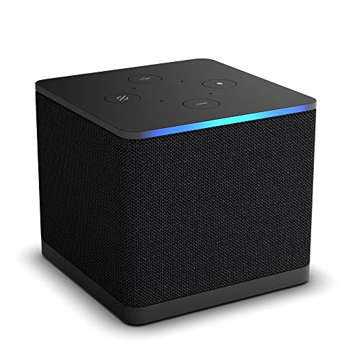 Book Cover All-new Fire TV Cube | Hands-free streaming device with Alexa, Wi-Fi 6, 4K Ultra HD