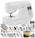 Brother Innov-ís Pacesetter PS500 Computerized Sewing Machine w/Starter Package - Includes Brother 5 Sewing Foot Embellishment Pack + Mr. Vac & Mrs. Sew - Ready, Set, Sew Video