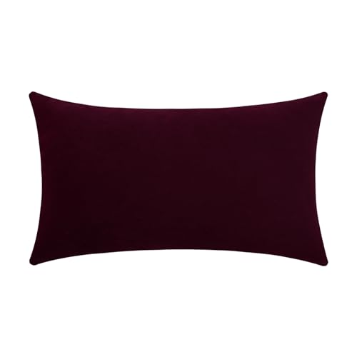mixeoo Decorative Throw Pillow Covers Farmhouse Soft Thick Durable Velvet Square Solid Rustic Cushion Cases Pillowcase for Sofa Living Room
