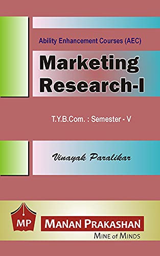 Marketing Research TYBCOM Semester V manan prakashan vinayak latest edition