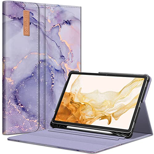 Fintie Case for Samsung Galaxy Tab S8 Plus 2022/S7 FE 2021/S7 Plus 2020 12.4 Inch with S Pen Holder, Multiple Angle Portfolio Cover with Pocket Auto Sleep/Wake