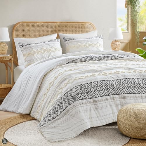 Hyde Lane Bedding Comforter Sets, All Season 3-Piece 100% Cotton Fabric, Mid Century Design, Matching Shams