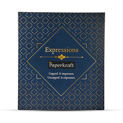 Paperkraft Expressions Gift Pack (Rollerball Pen + A5 Hardcover Notebook), Premium Metal Body Pen and Elegant Design Notebook, Ideal Gift Choice for Your