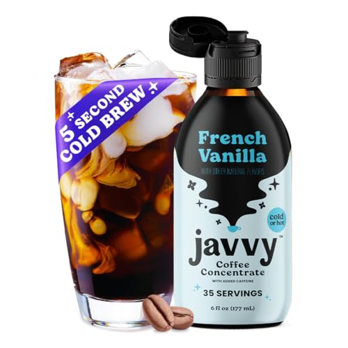 Coffee Concentrate - Cold Brew Coffee, Perfect for Hot or Iced Instant Coffees, Hot Drinks, Cold Brew Concentrate, 35 Servings - French Vanilla