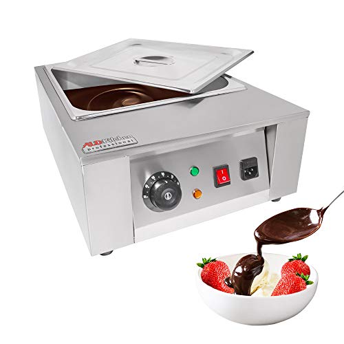 ALDKitchen Chocolate Melting Machine | Stainless Steel | Chocolate Fondue | Tempering Machine with 1 Tank | Manual | 110V (1 Tank)
