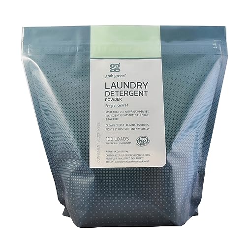 Grab Green 3-in-1 Laundry Detergent Powder Stain Remover 4 lb