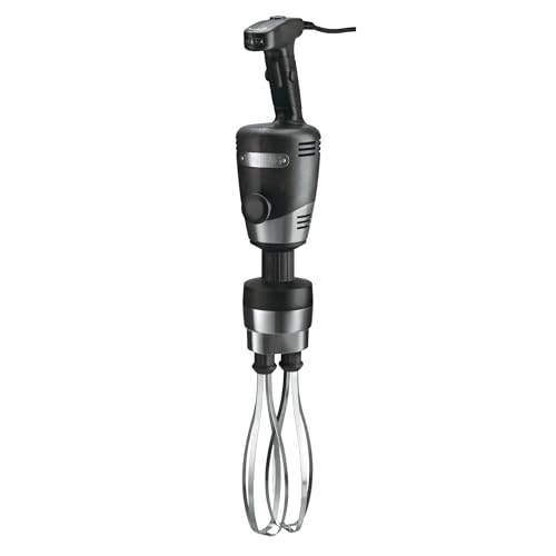 Waring Commercial Big Stix Heavy Duty Stick Immersion Hand Held Blender, 10" Dual Whisk Shaft, Submersible, 1 HP, 750 Watt, Variable Speed, Professional Restaurant Kitchen Grade, 120V, 5-15P WSBPPWA, Extra Large, Black
